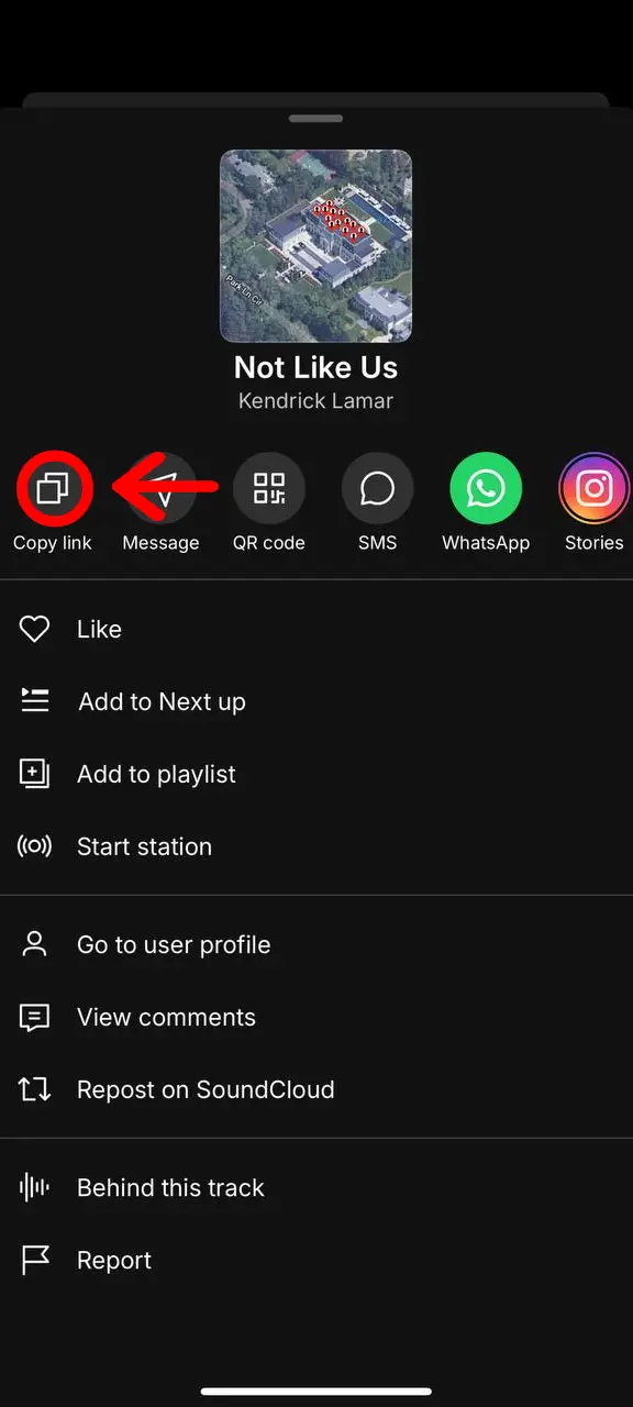 How to get SoundCloud link part 2